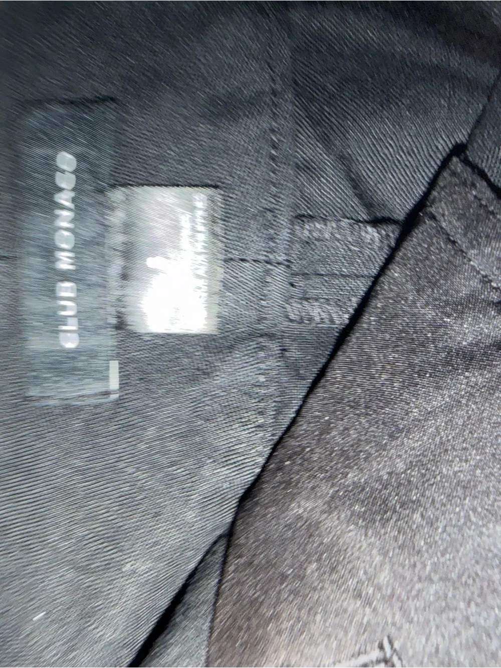 Club Monaco Black Tailored Pocket Shorts